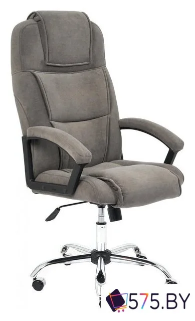 Офисное кресло TetChair Bergamo флок (хром/серый 29) в магазине 575.by