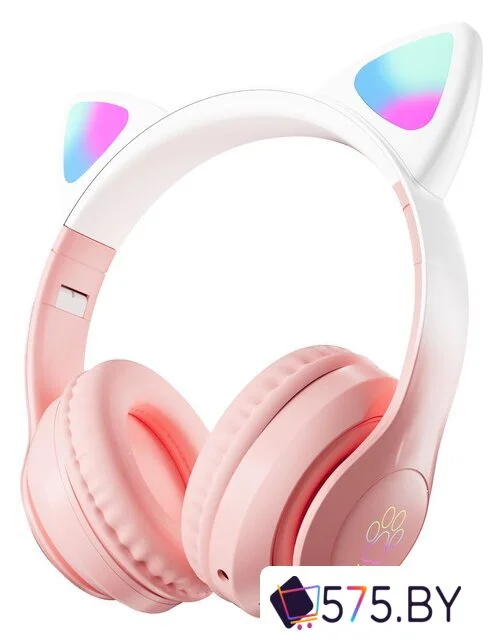 Наушники Miru Cat EP-W10 (розовый) в магазине 575.by