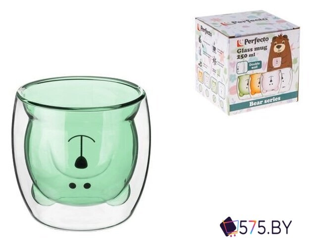 Стакан Perfecto Linea Bear 30-125003 (зеленый) в магазине 575.by