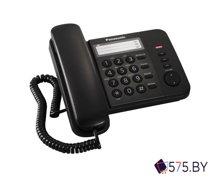 Проводной телефон Panasonic KX-TS2352RUB (черный) в магазине 575.by