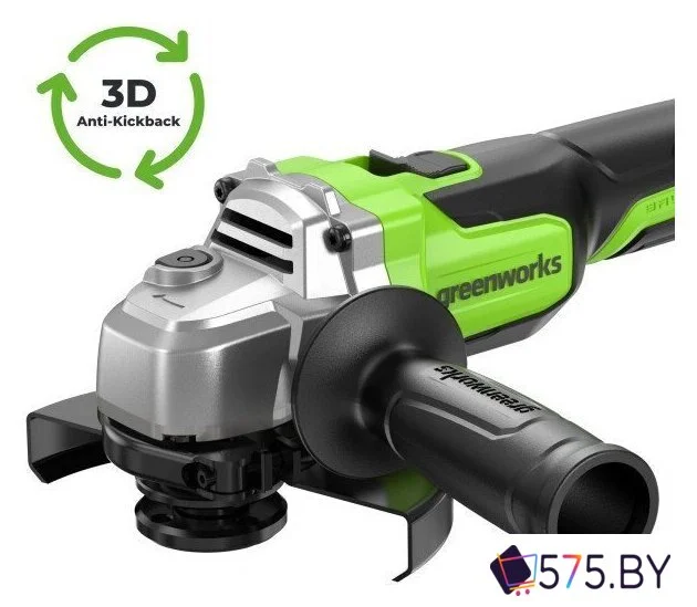 Угловая шлифмашина Greenworks AG590 3201007CUG (с 1-им АКБ, сумка) в магазине 575.by