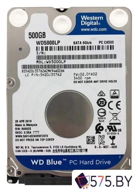 Жесткий диск WD Blue 500GB WD5000LPZX в магазине 575.by