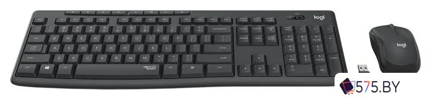 Офисный набор Logitech MK295 Silent Wireless Combo 920-009807 (графитовый) в магазине 575.by