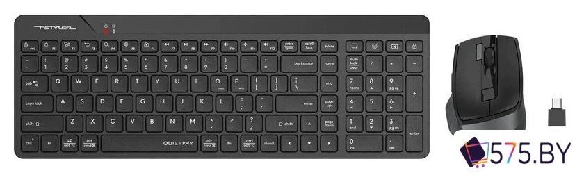 Офисный набор A4Tech Fstyler FG2400 Air2 (черный) в магазине 575.by