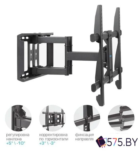 Кронштейн для телевизора Kromax GALACTIC-57 (черный) в магазине 575.by