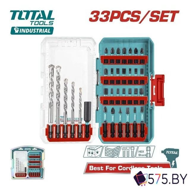 Набор сверл Total TACSDL11303 (33 шт) в магазине 575.by