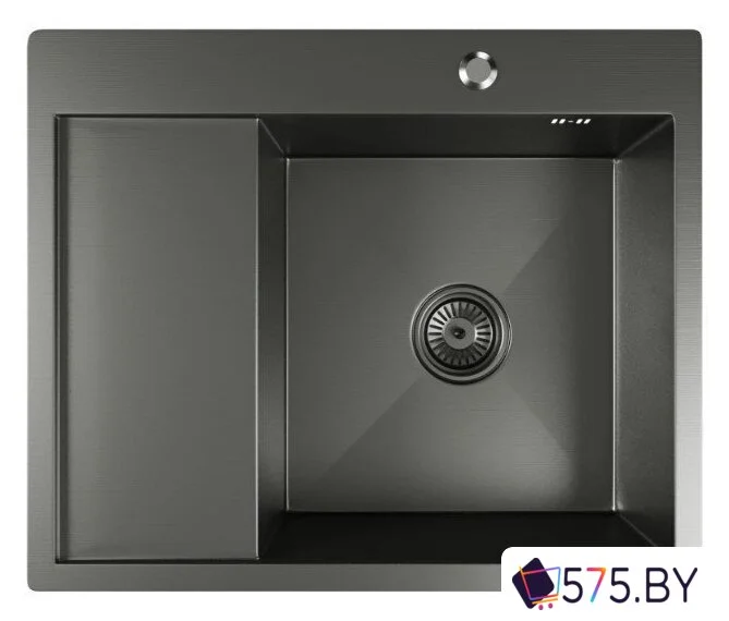Кухонная мойка Mixline Pro 552929 (черный графит, с сифоном) в магазине 575.by