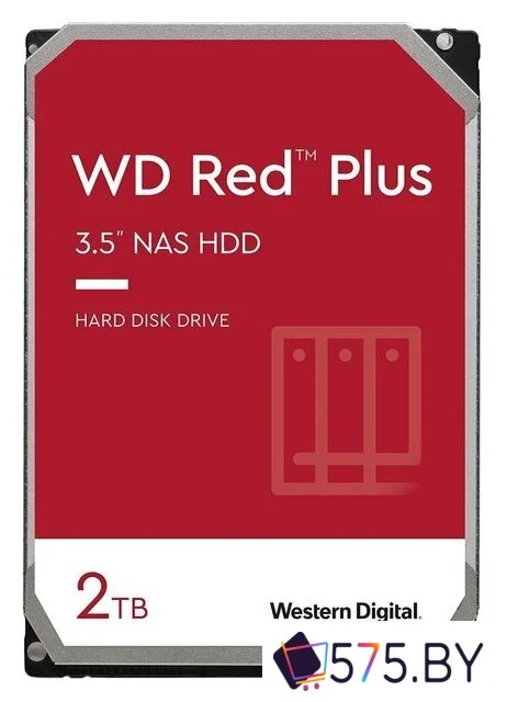 Жесткий диск WD Red Plus 2TB WD20EFPX в магазине 575.by