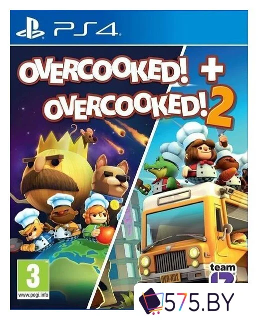 Игры для приставок PlayStation 4 Overcooked! + Overcooked! 2 в магазине 575.by