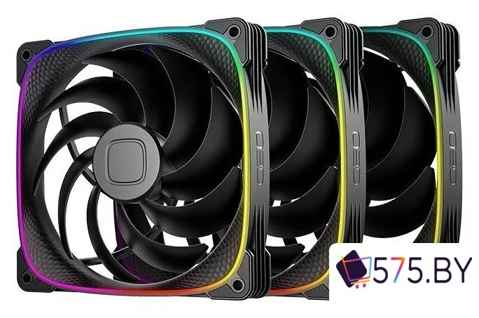 Комплект вентиляторов для корпуса Geometric Future Squama 2503-14 Triple Pack (черный) в магазине 575.by
