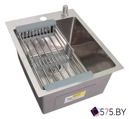 Кухонная мойка Wisent WS-34050D/GER013 (с сифоном, дозатором и коландером) в магазине 575.by