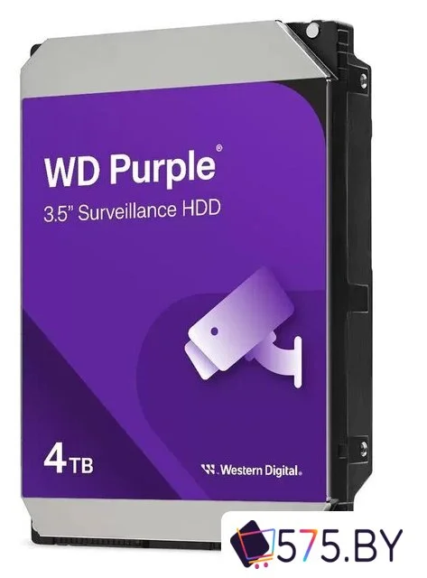 Жесткий диск WD Purple Surveillance 4TB WD44PURZ в магазине 575.by