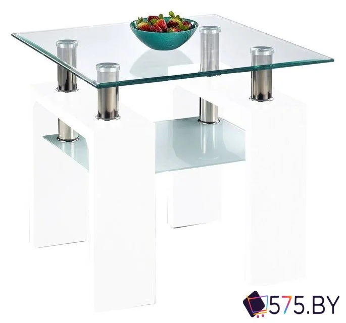 Журнальный столик Halmar Diana H Kwadrat (белый) в магазине 575.by