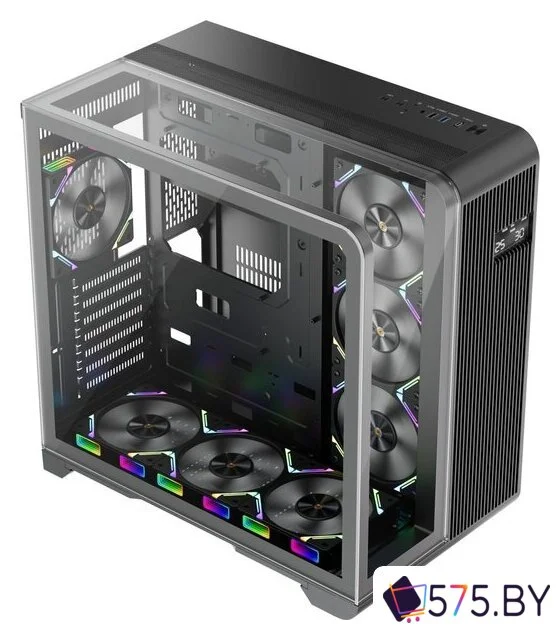Корпус 1stPlayer RT7 RT7-BK-3FC7R-1FC7 (черный) в магазине 575.by