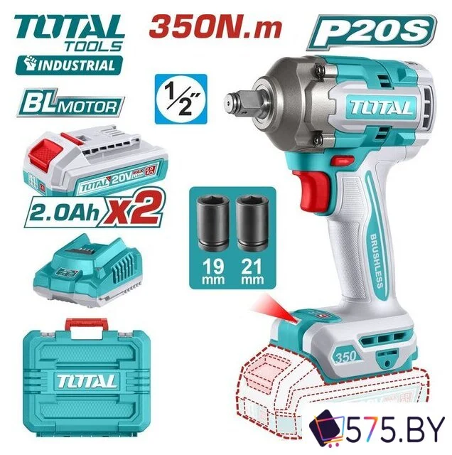 Гайковерт Total TIWLI2035 (с 2-мя АКБ, кейс) в магазине 575.by