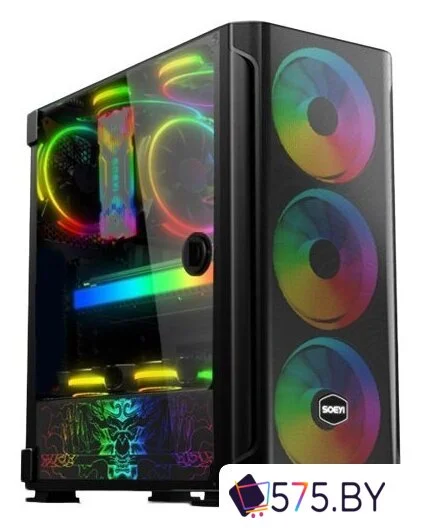 Корпус Soeyi AX1-B10 Tempered Glass в магазине 575.by