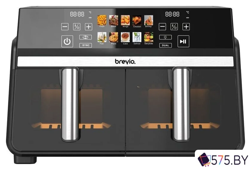 Аэрогриль (аэрофритюрница) Brevio Dual WD 10L в магазине 575.by