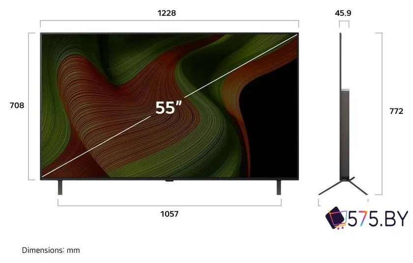OLED телевизор LG OLED AI B5 OLED55B5RLA в магазине 575.by