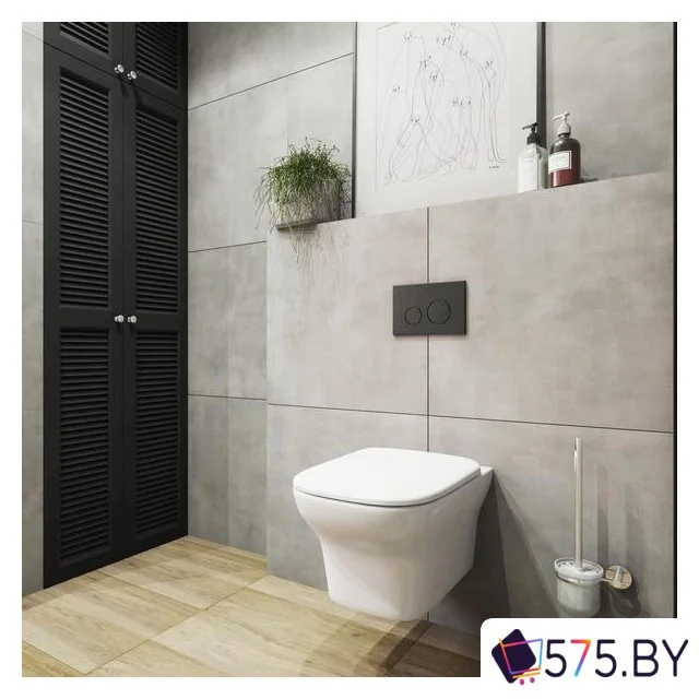 Инсталляция для унитаза Lavinia Boho Relfix 5 в 1 77010037 (черный пластик) в магазине 575.by