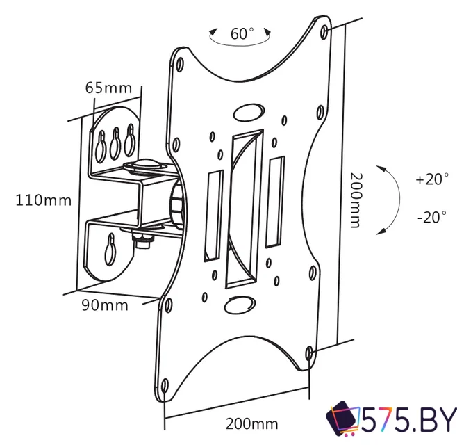 Кронштейн для телевизора Ultramounts UM858 в магазине 575.by