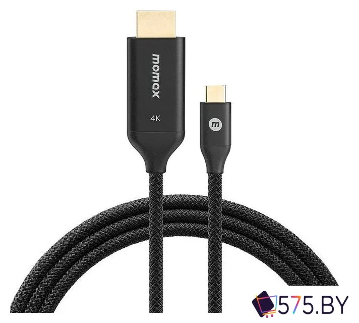 Кабель Momax DT3D HDMI - USB 3.2 Gen1 Type-C (2 м, черный) в магазине 575.by