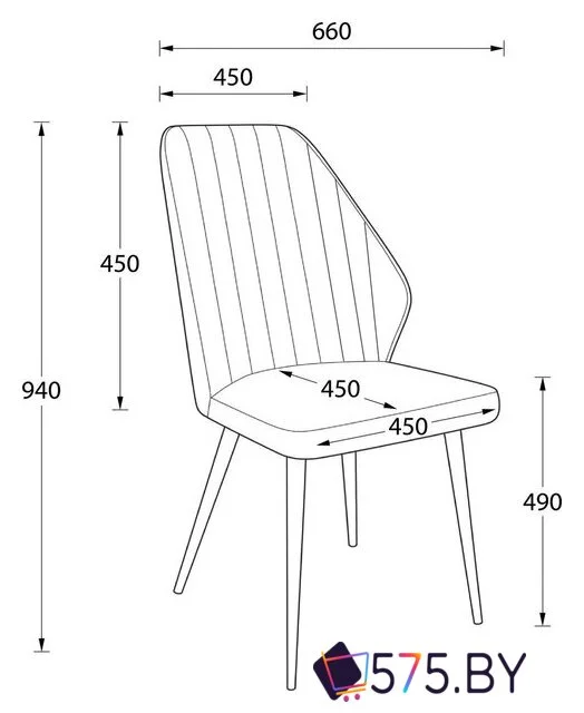 Стул Мамадома Leonard M-R1 360 (b28 Antracite Lux/черный) в магазине 575.by