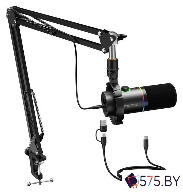 Проводной микрофон Maono PD200XS (черный) в магазине 575.by