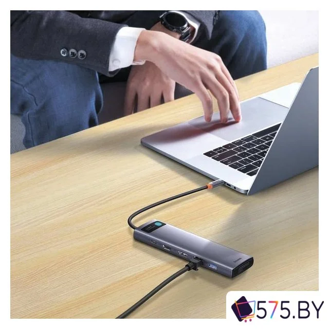 Док-станция Baseus Metal Gleam Series 12-in-1 Multifunctional Type-C Hub Docking Station WKWG020213 в магазине 575.by