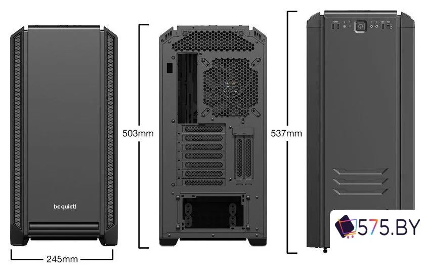 Корпус be quiet! Silent Base 601 BGW26 (черный) в магазине 575.by