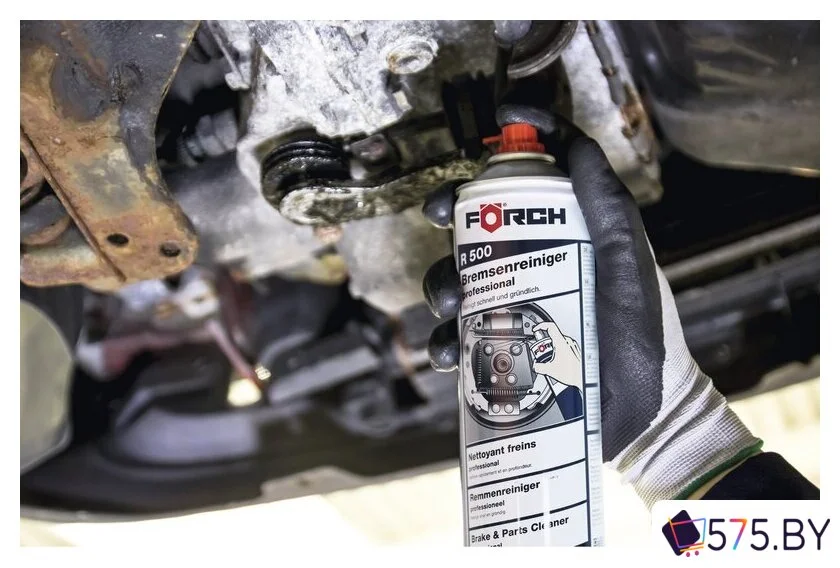 Смазки, пасты и очистители для механических, электрических узлов FORCH Очиститель тормозов R500 Профессионал 500мл 61100913 в магазине 575.by