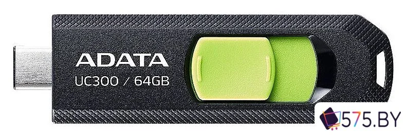 USB Flash ADATA UC300 64GB (черный/зеленый) в магазине 575.by