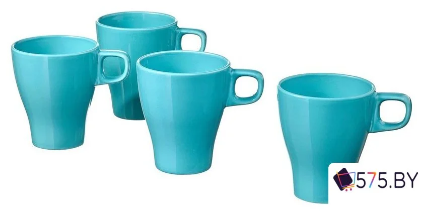 Набор кружек Swed House Kaffekopp MR3-36 (бирюзовый) в магазине 575.by