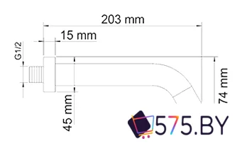 Излив Wasserkraft A018 в магазине 575.by