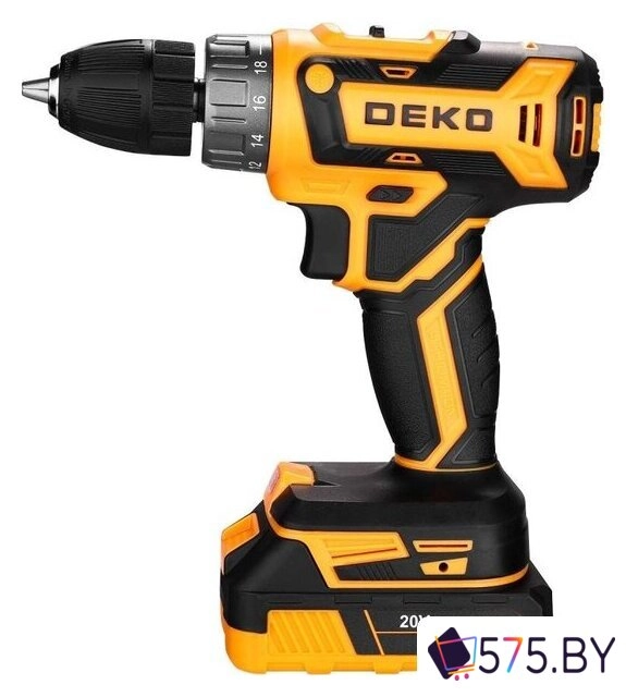 Дрель-шуруповерт Deko GCD20DU PRO Set63 083-1039 (с 2-мя АКБ, кейс) в магазине 575.by