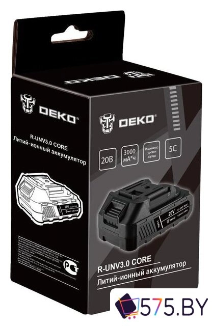 Аккумулятор Deko R-UNV3.0 Core 083-1014 (20В/3 Ач) в магазине 575.by