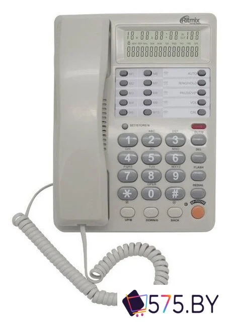 Проводной телефон Ritmix RT-495 (белый) в магазине 575.by