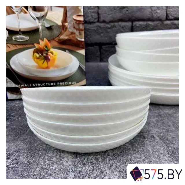 Столовый сервиз Luminarc Diwali White V6724 (18пр) в магазине 575.by