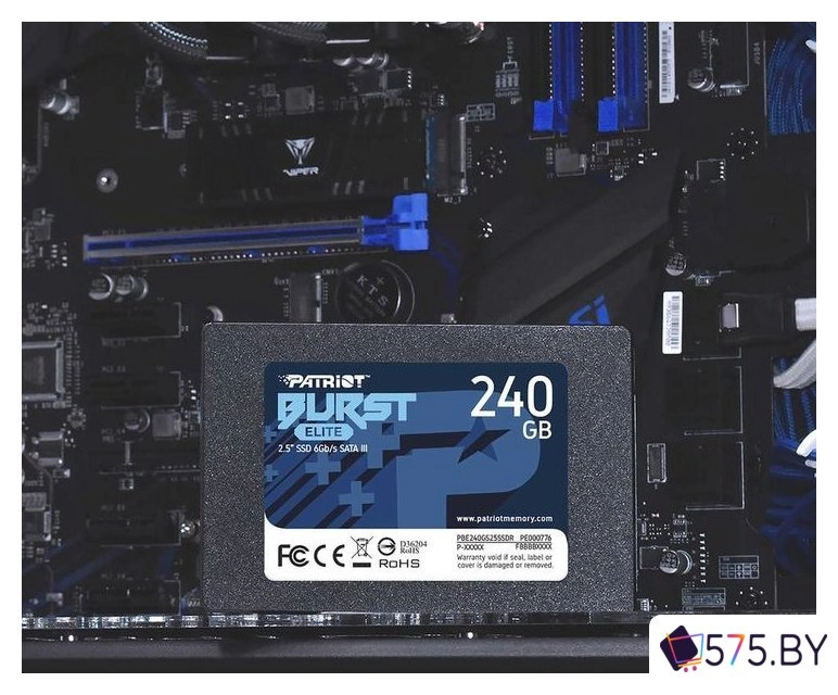 SSD Patriot Burst Elite 240GB PBE240GS25SSDR в магазине 575.by