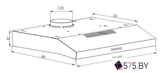 Кухонная вытяжка Schtoff C1-T500 BK в магазине 575.by