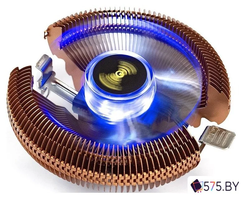 Кулер для процессора ExeGate EE91-PWM.Cu.BLUE EX286154RUS в магазине 575.by
