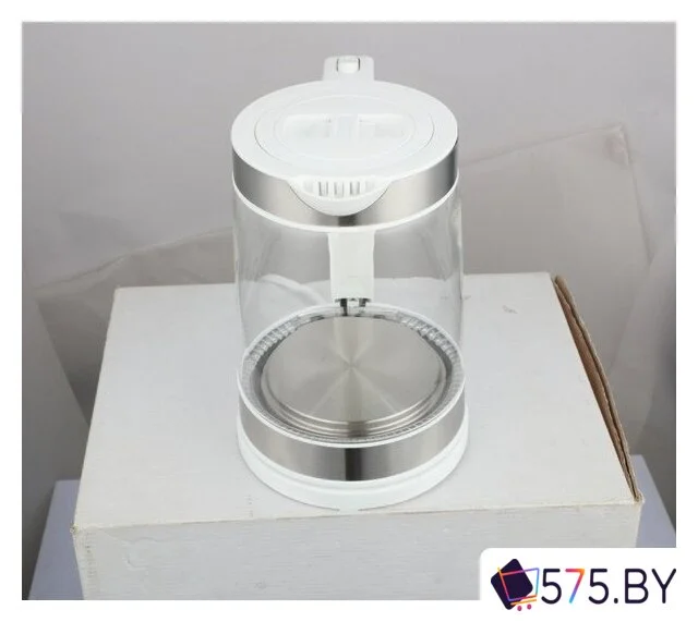 Электрический чайник Brevio Glass Kettle BV1706 (белый) в магазине 575.by