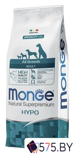 Сухой корм для собак Monge Speciality Line Hypo гипоаллергенный из лосося с тунцом (12 кг) в магазине 575.by