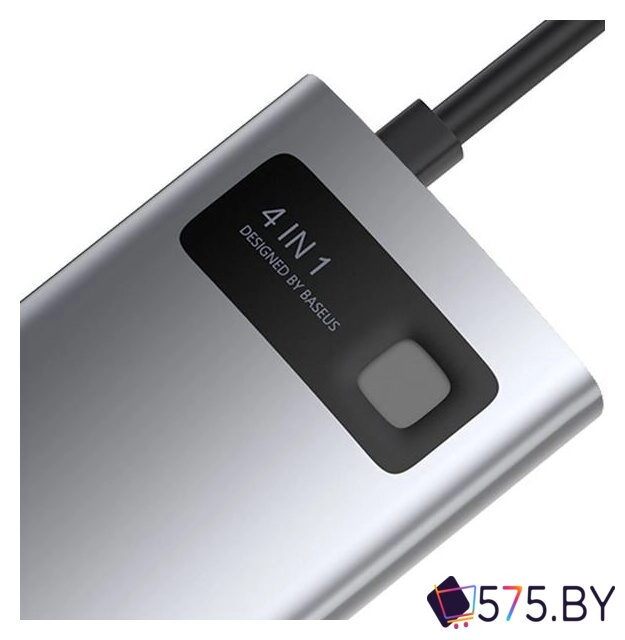 Док-станция Baseus Metal Gleam Series 4 in 1 Multifunctional Type-C CAHUB-CY0G в магазине 575.by