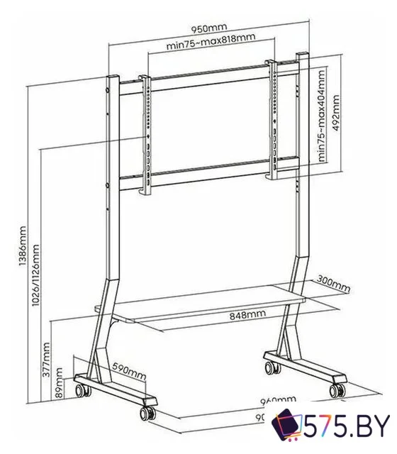 Стойка для телевизора Ultramounts UM306B в магазине 575.by