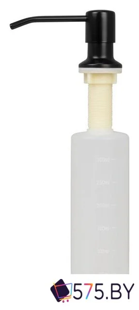 Кухонная мойка Basic CL DS Decor 60x50 (черный, коландер, дозатор) в магазине 575.by