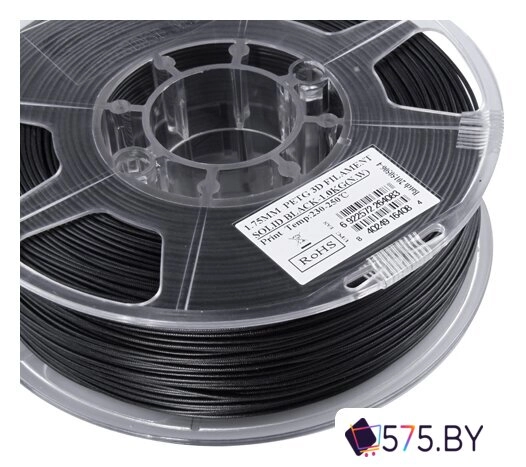 Пластик eSUN PET-G 1.75 мм 1000 г (черный) в магазине 575.by