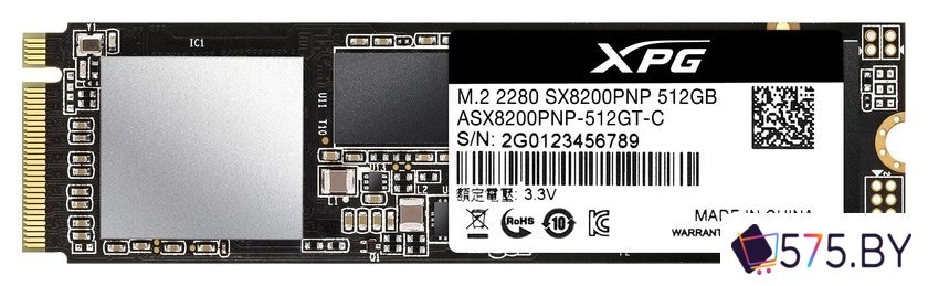 SSD ADATA XPG SX8200 Pro 512GB ASX8200PNP-512GT-C в магазине 575.by