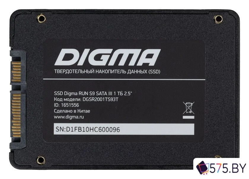 SSD Digma Run S9 1TB DGSR2001TS93T в магазине 575.by