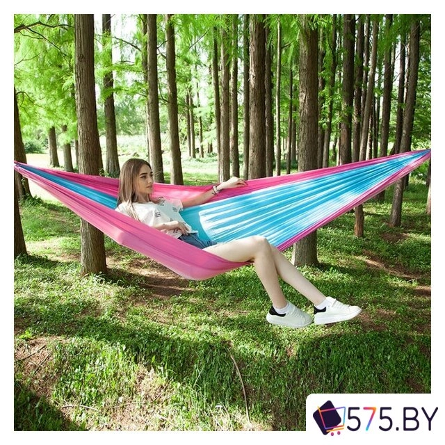 Туристический гамак Sundays OG1320FN (розовый/синий) в магазине 575.by