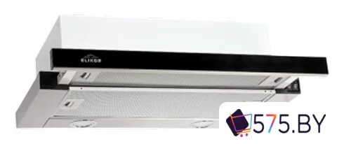 Кухонная вытяжка Elikor Интегра Glass 60Н-400-В2Д (нержавеющая сталь/черное стекло) (940982) в магазине 575.by
